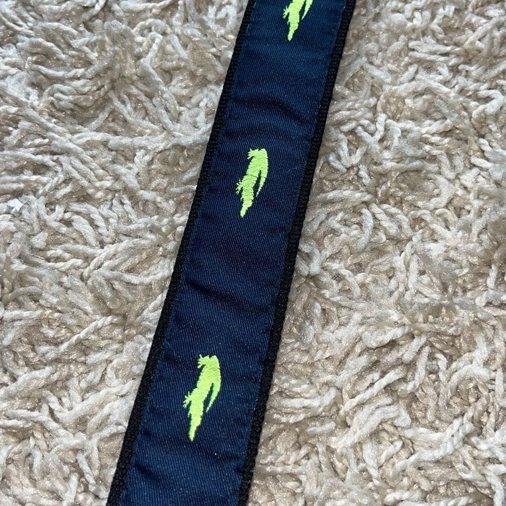 Women's Toe Goz Embroidered Alligator Canvas Belt With D Ring Buckle Large - Picture 11 of 11